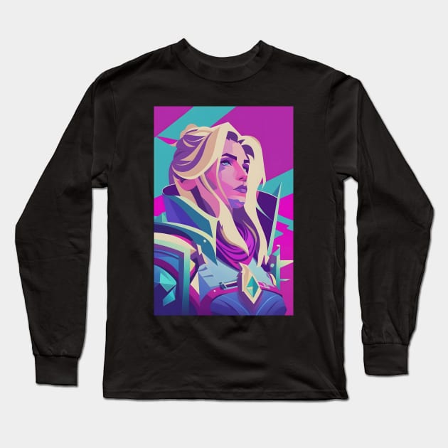 Jaina Proudmoore - Daughter of the Sea Long Sleeve T-Shirt by NeonOverdrive